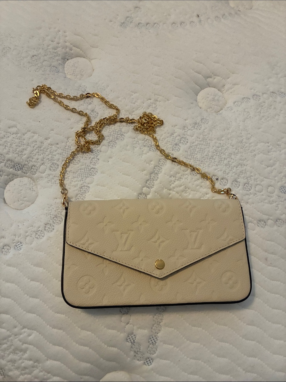 Louis Vuitton Pochette Félicie with Gold Chain